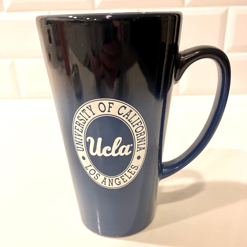 UCLA mug, blue ombre color, 6” tall, never used